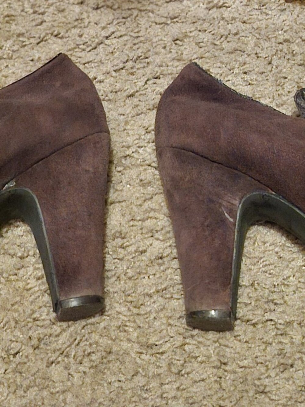 Cordani Brown Suede Platform Heels MULTI STRAP 39 (US 8) - Picture 3 of 7